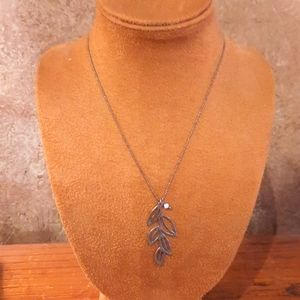 Silver Leaf Necklace